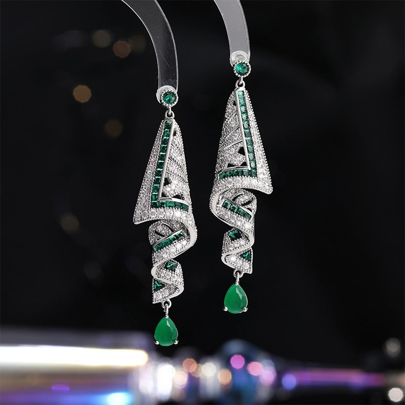 Jewelry Tassel Silver Needle Earring Girl