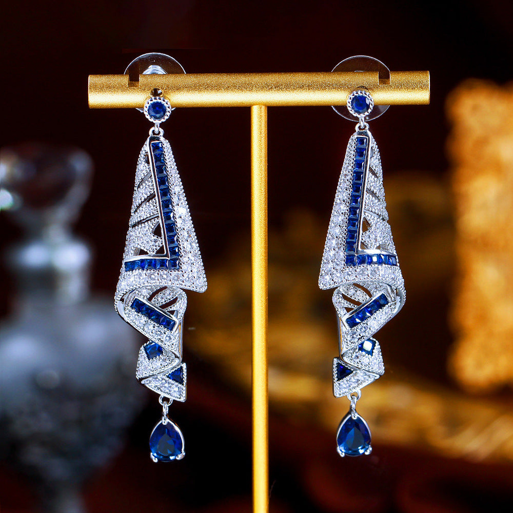 Ethnic Style Retro Satin Earrings Jewelry