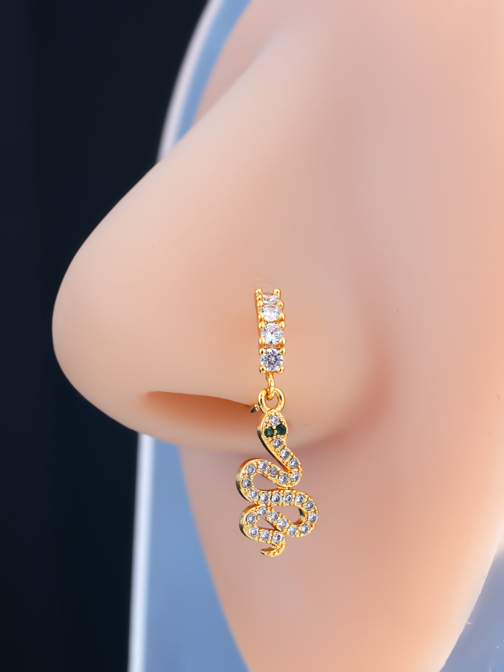 Flower Triangular Heart Butterfly Nose Nail
