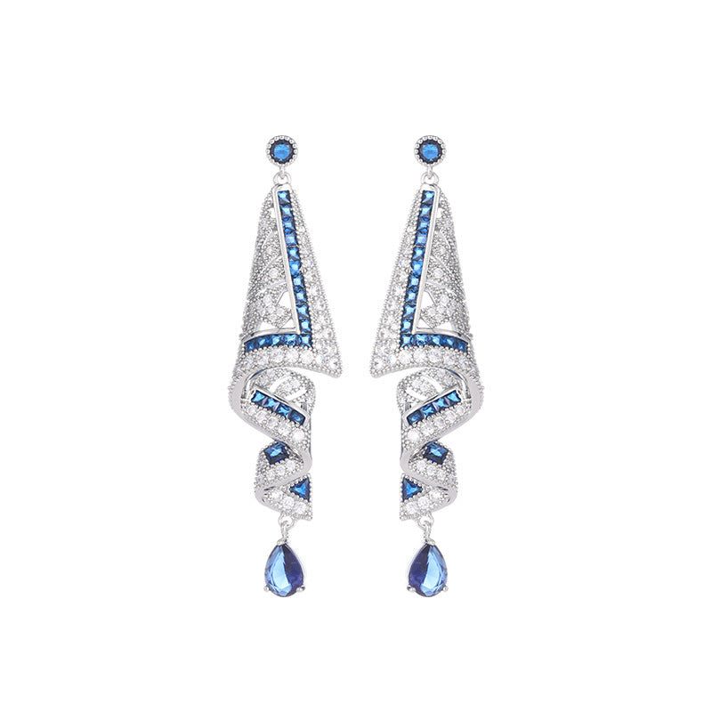 Ethnic Style Retro Satin Earrings Jewelry