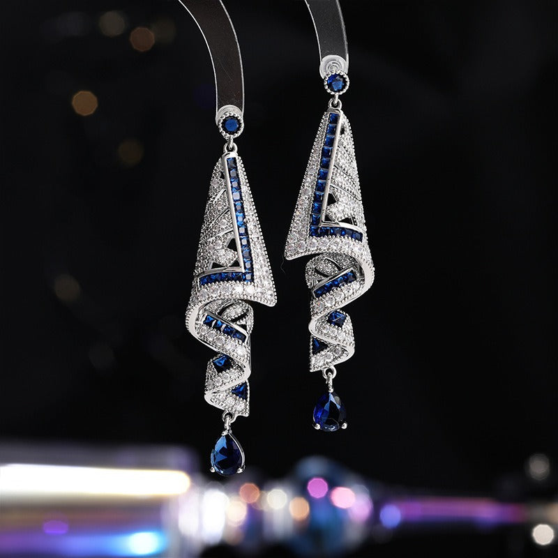 Jewelry Tassel Silver Needle Earring Girl