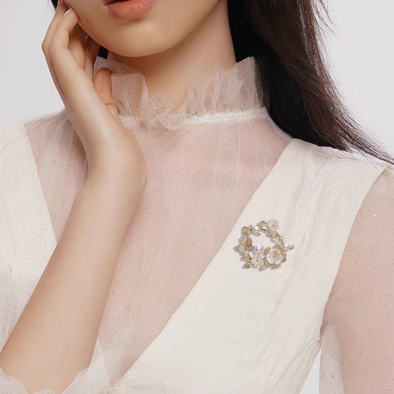 Elegant Chanel-style Decorative Corsage For Women