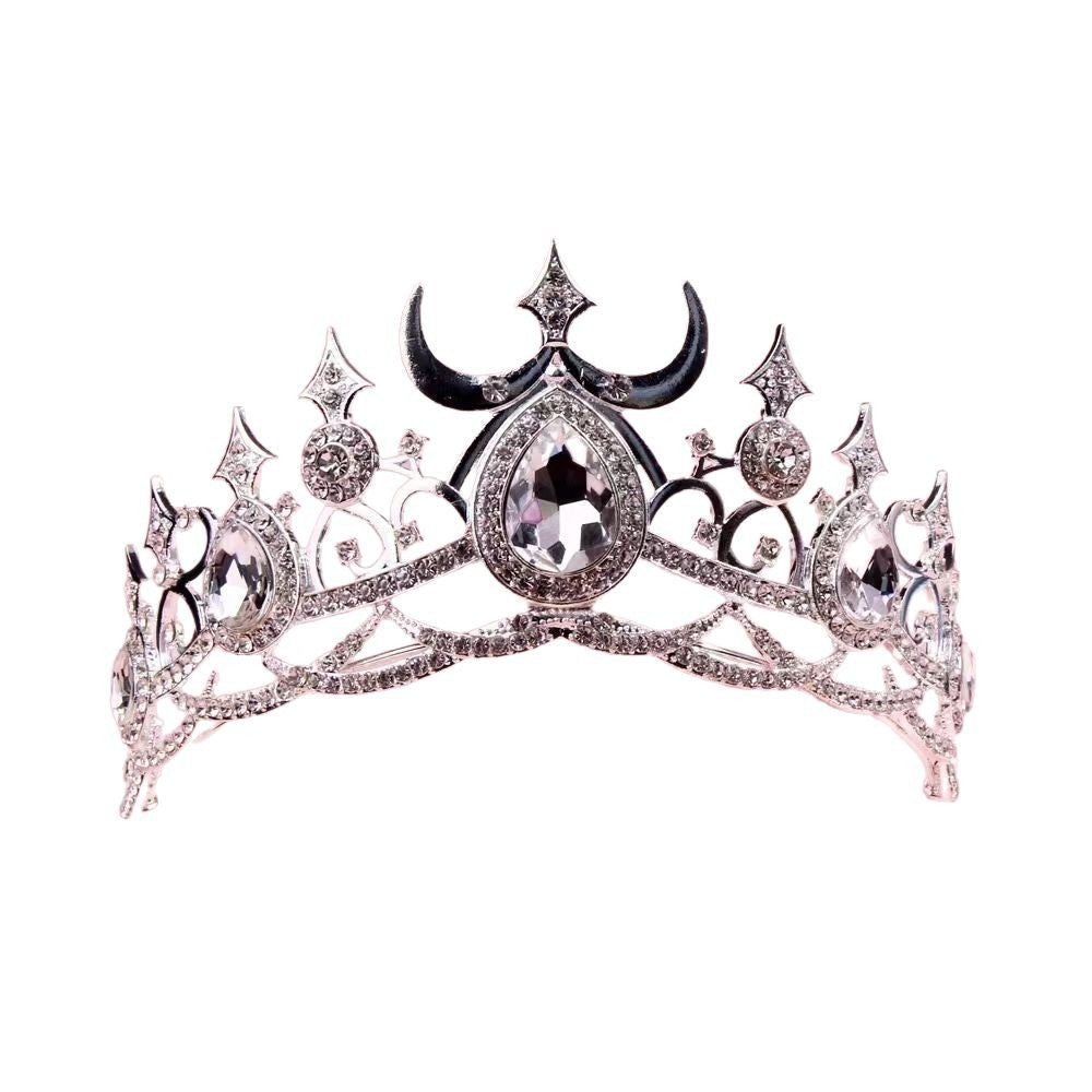 Sleek And Elegant Crown Bridal Headpiece
