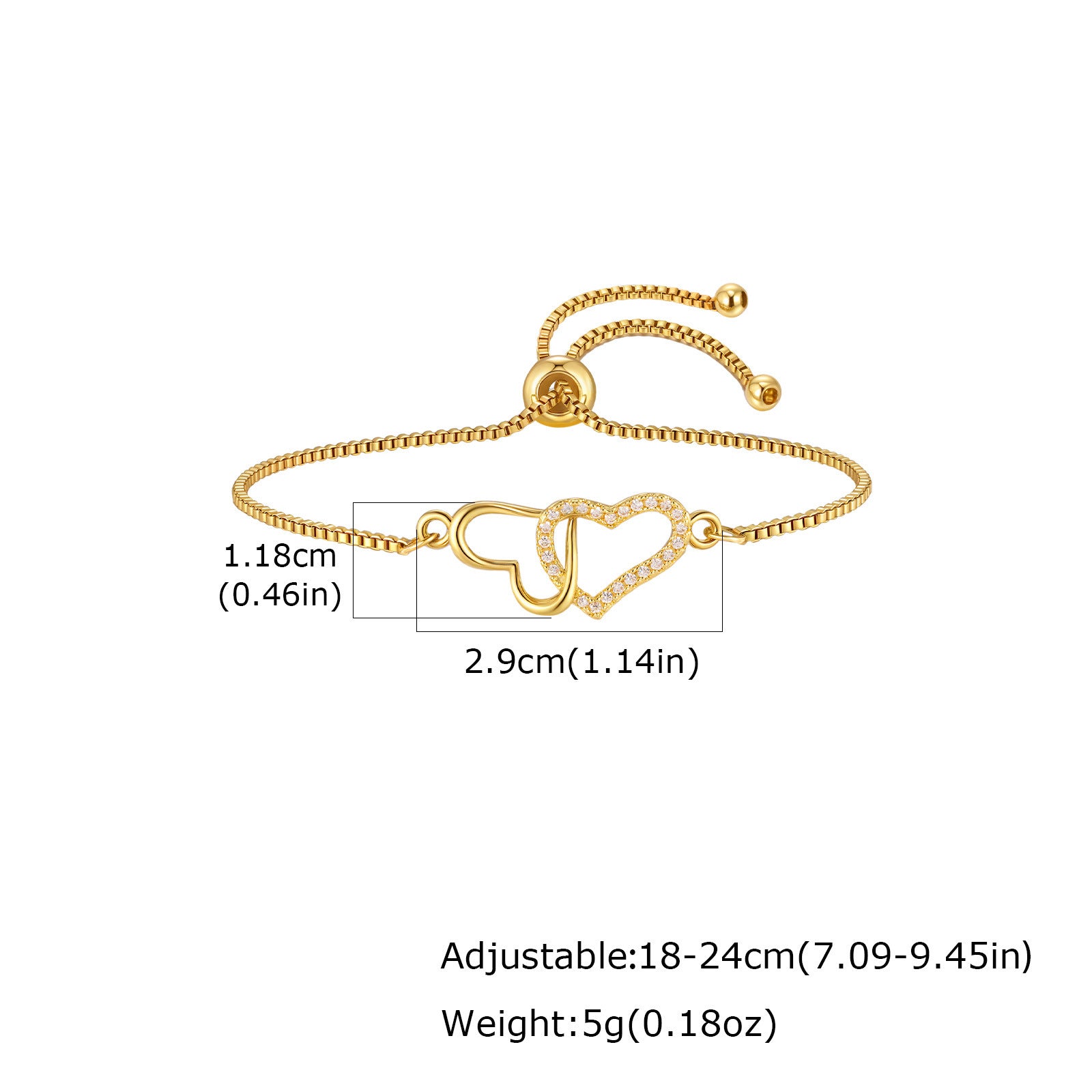 Copper Bangle With Inlays Colorful Resin-coated Zircons Exquisite Design Adjustable Size