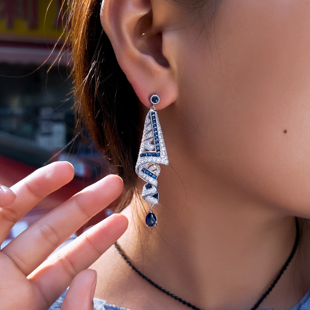 Ethnic Style Retro Satin Earrings Jewelry