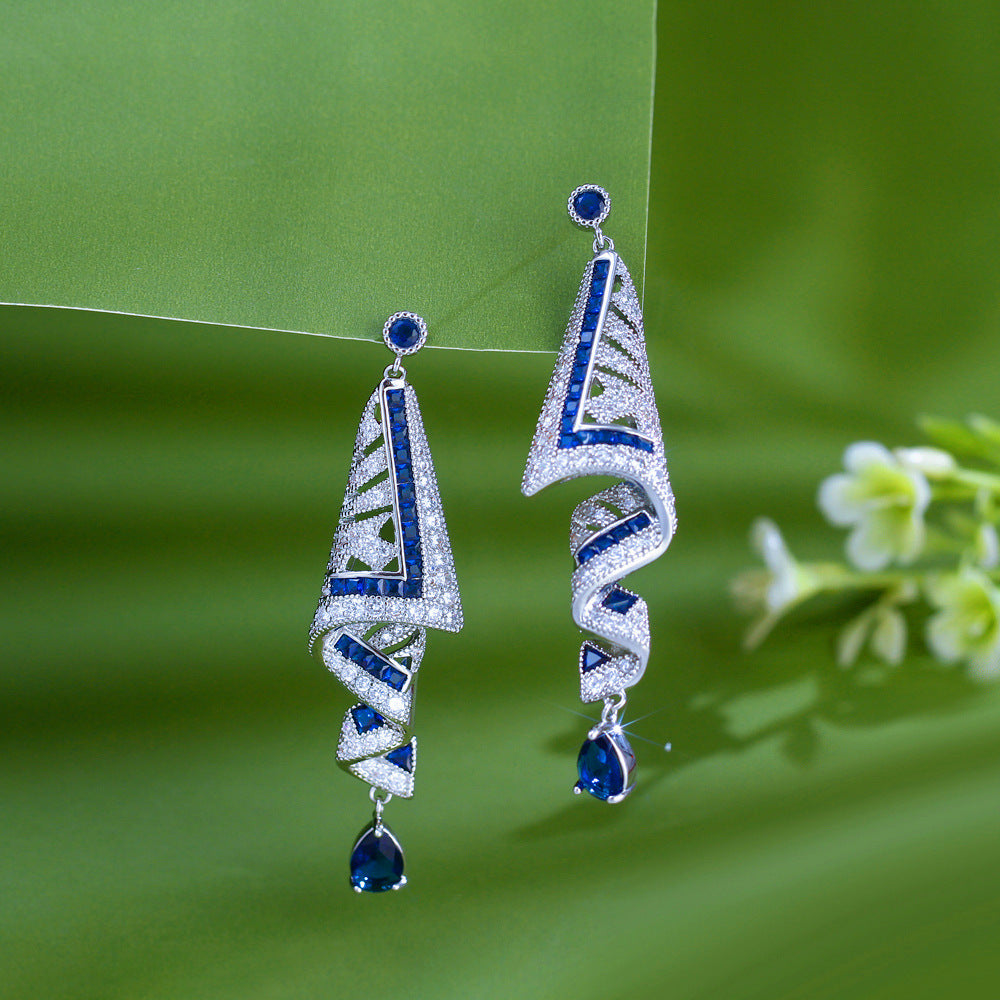 Ethnic Style Retro Satin Earrings Jewelry