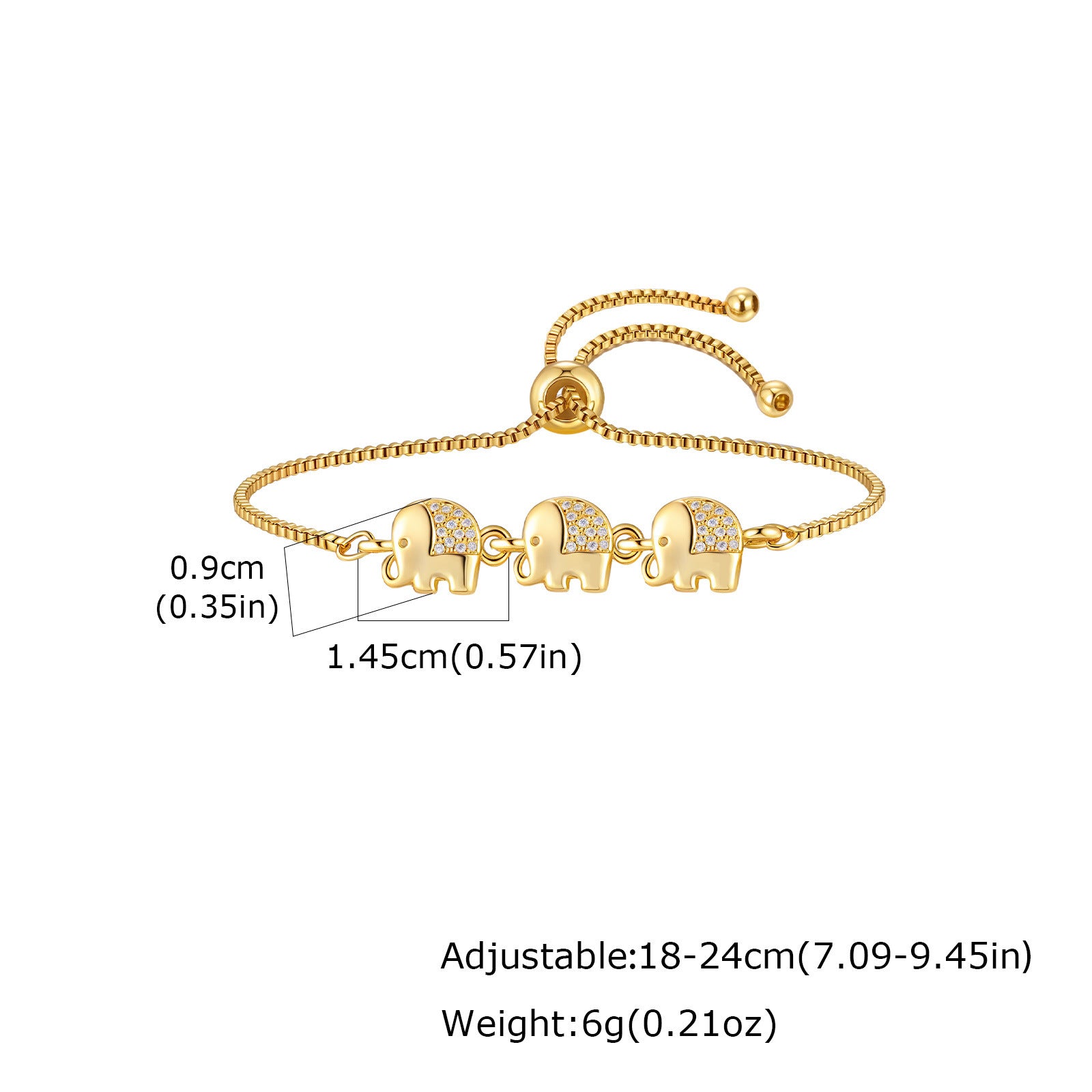 Copper Bangle With Inlays Colorful Resin-coated Zircons Exquisite Design Adjustable Size