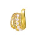U-shaped Hollowed-out Multi-layer Zircon Single Delicate Ear Bone Clip For Women